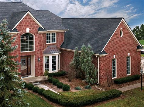 shingle color for red brick house